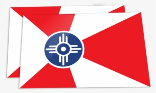 Wichita Flag Sticker Ict Roller Girls