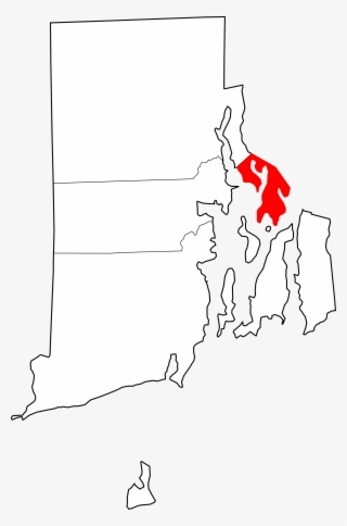 Map Of Rhode Island Highlighting Bristol County