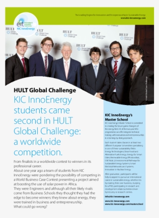 Kic Innoenergy Students Came Second In Hult Global