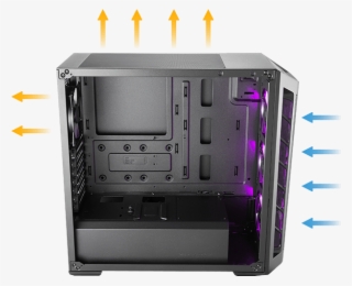 Optimized Airflow Due To The Semi-meshed Front Panel