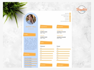 Resume Template For Word And Pages "avery Hill" By