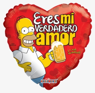 Globo Simpsons Eres Mi Verdadero Amor