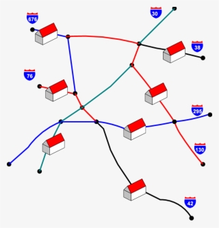 Portion Of The South Jersey Roadway Network Used In
