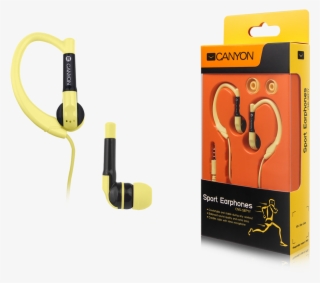 Canyon Sport Earphones, Over-ear Fixation, Inline Microphone,