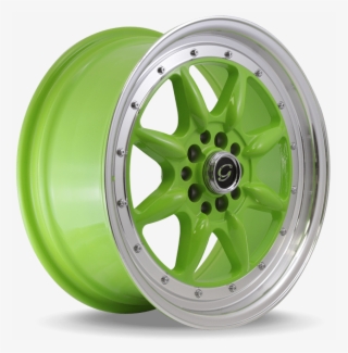 15" G-line Wheels G8006 Green Polished Rims