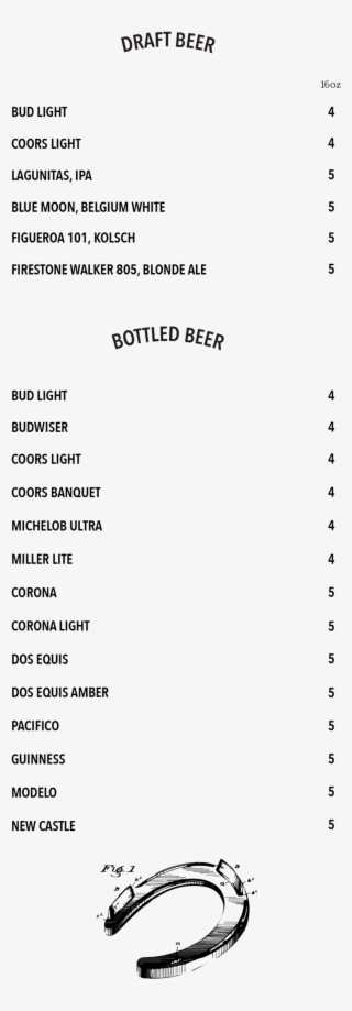 Bar Menu 02