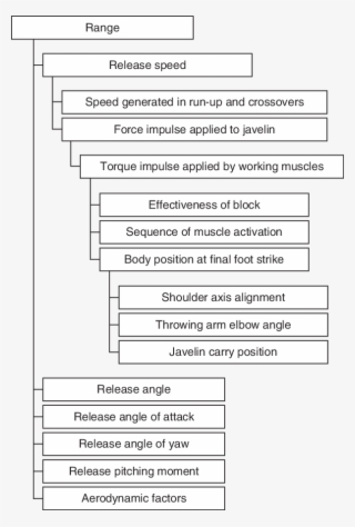 A Deterministic Or Hierarchical Model Of Javelin Throwing