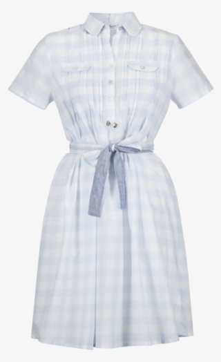 Summer Dress In Light Cotton With Vichy Check Pattern - Vintage Clothing