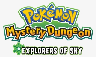 763kib, 1280x800, Pmd Explorers Of Sky Logo En - Pokémon Mystery Dungeon: Explorers Of Time