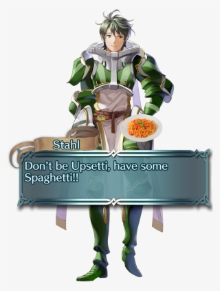 Stahl With "don't Be Upsetti, Have Some Spaghetti " - Stahl Fire Emblem Heroes