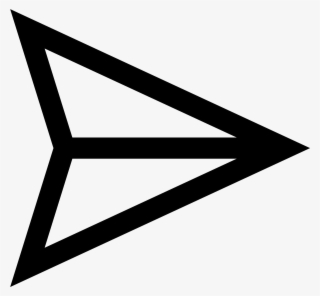 The Logo Is Shaped Like A Triangle Facing Diagonally - Icon Send