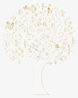 Tree Gold Computer Icons Abstract - Abstract Tree No Background