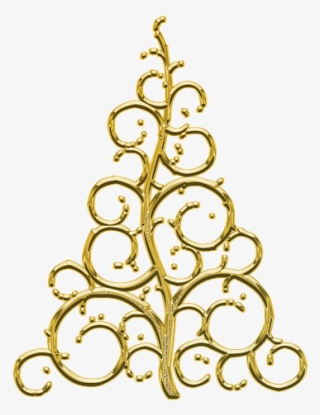 Decor, Element, Golden, Transparent Background - Christmas Ornaments With Transparent Background