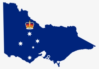 Flag-map Of Victoria - Victoria Vector