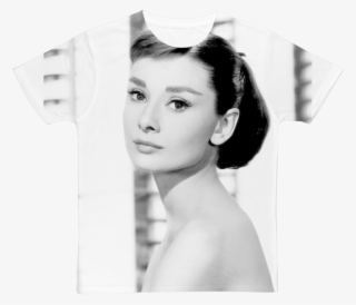 Audrey Hepburn ﻿classic Sublimation Adult T-shirt - Age Did Audrey Hepburn Die