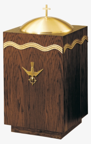 Baptismal Font With Holy Spirit Design Gift Image - Cupboard