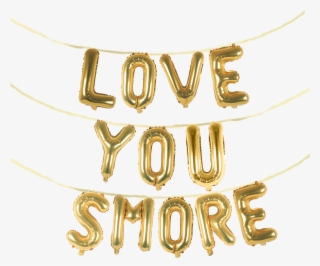 Love You Smore 16" Balloon Phrase Banner Set - Body Jewelry