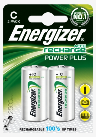 Energizer Power Plus C Hr14 2500mah Rechargeable Batteries - Energizer
