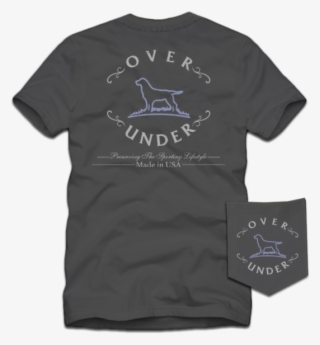 Over Under Short Sleeve Antique Logo Outline T-shirt - Active Shirt