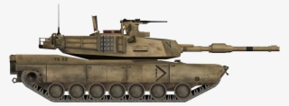 1166 X 430 8 - Abrams Tank Side View