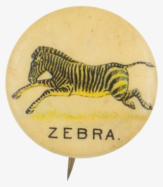 Zebra Advertising Button Museum - Caterpillar