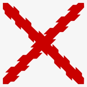Big Red X Transparent Background - Cross Of Burgundy Flag