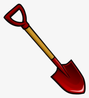 At The Bottom Of The The Hill, You Have To Ski Until - Clipart Shovel