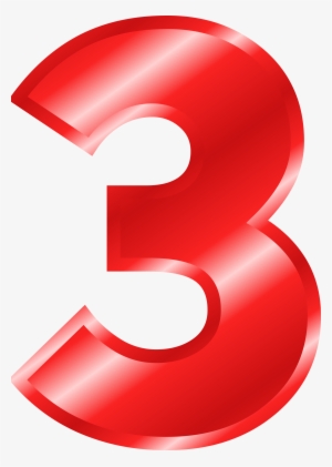 Numbers Clipart Red - Number 3 Color Pink