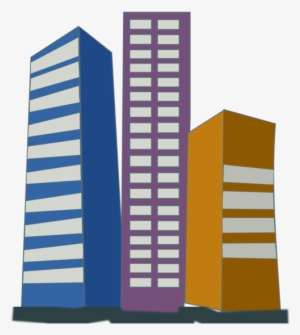 City Skyline Clip Art - High Rise Building Clipart