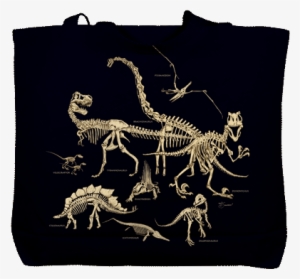 Dinosaur Bones Canvas Tote - T-shirt