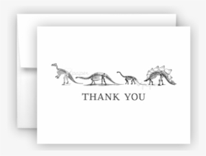 Dinosaur Skeleton Bones Thank You Cards Note Card Stationery - Stationery