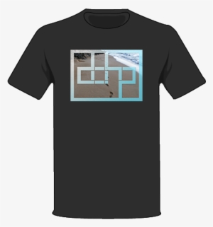 The Black / Medium Footsteps Tree Shirt - T-shirt