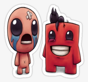 Isaac And Super Meat Boy By Franker - Super Meat Boy