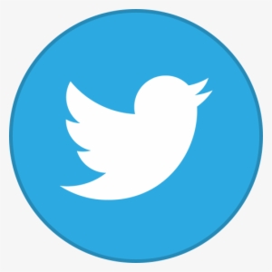 Twitter Social Button - Twitter Symbol In Circle