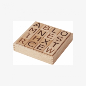 Kids Concept Wooden Building Abc Blocks - Cubos Con Letras Madera