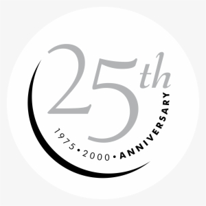 25th Anniversary Logo Png Transparent - 25th Anniversary In Circle