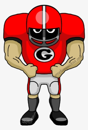 Athens Georgia Bulldogs - Green Bay Packers Cartoon
