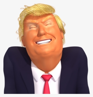 #trumpstickers Laughing Trump 3d Caricature Emoji - Caricature