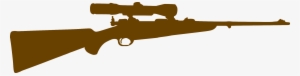 Sniper Clipart Silhouette - Rifle Silhouette Png