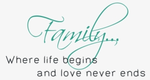 Inspirational Quotes For Broken Family - Wall Sticker Families Are Forever