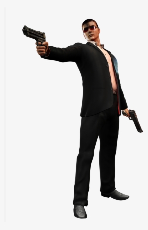 Agent Png Clipart - Man Pointing Gun Png