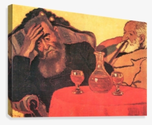 Father And Uncle With The Red Wine By Joseph Rippl-ronai - My Father And Piacsek, With Red Wine