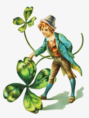 Old Clipart Leprechaun - Vintage St Patricks Day