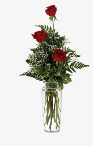 Triple Rose Bud Vase • $22 - Flower