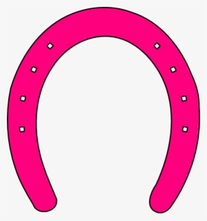 Horse Shoe At Vector - Pink Horse Shoe