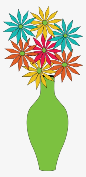 Vase Of Flowers Clipart - Flower Vase Clipart Png
