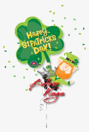 Leprechaun - Happy St. Patrick's Day Leprechaun & Shamrock 80cm