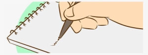 taking notes in a web meeting - paper and pen cartoon png