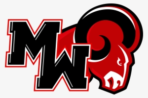Ram Head With Mw - Mineral Wells Rams Logo