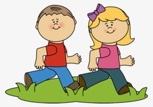 Picture Royalty Free Stock Kids At Recess Clip Art - Kids Running Clipart